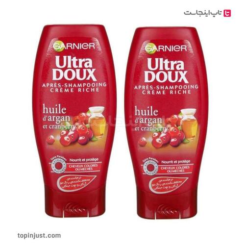 European Garnier Ultra Doux Argan Hair Conditioner 200 ml 2 pack