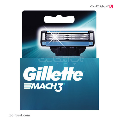 European Gillette Mach 3 Spare Razor Pack Of 4