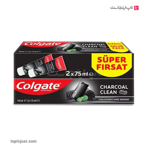 Turkish Colgate Charcoal Twin Toothpastes 75ml